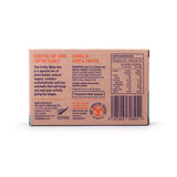 Back of a Crafty Weka Bar - Single by Crafty Weka shows nutrition facts, natural ingredients, company info, and recycling details on a brown background—everything you need to know about this wholesome energy bar.