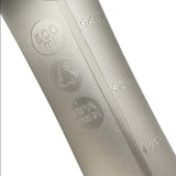 Close-up of a translucent T8 Sherpa Flask with volume markings in milliliters and a 500 ml capacity. It displays "BPA free" and recycling symbols.