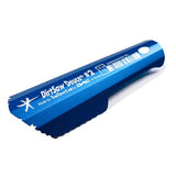 An Helinox Dirtsaw Duece with a blue handle.