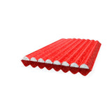 The Vaude Performance Winter 7M Sleeping Mat, with its red ribbed texture and white interior, is displayed against a white background, resembling essential gear climbers might pack for quick energy boosts.