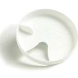 A Nalgene Easy Sipper by Nalgene, with a white plastic lid featuring an oval-shaped drinking spout and a small ventilation hole, perfect for Nalgene wide-mouth bottles.