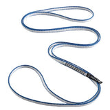 Black Diamond 10MM Dynex Runners looped and coiled on a white background.
