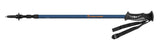 Blue Absolute Outdoors Hiker hiking pole with black grip and wrist strap.