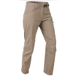 Comfortable Mont Women's Mojo Stretch Long Pants with belt on a white background.