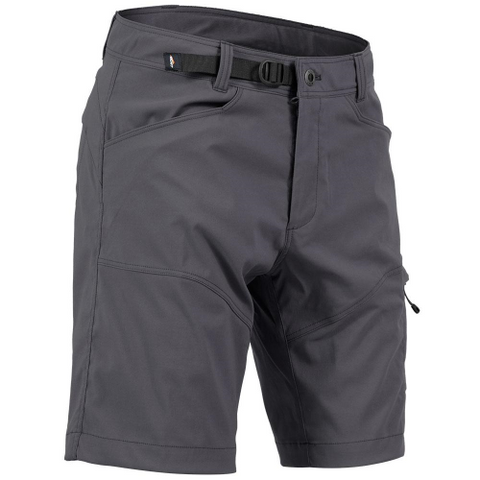 Mont Men's Mojo Stretch Shorts for men with a belt, featuring multiple pockets and a loose fit, isolated on a white background.