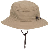 Mont sun hat with adjustable chin strap and UPF rating, on a white background.