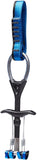 A lightweight design blue and black Black Diamond Camalot C4 climbing camming device with a looped handle and multiple adjustable cam lobes from the renowned brand Black Diamond.