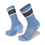 A pair of durable Wilderness Wear Velo Cycle Socks positioned upright against a white background.