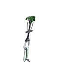 Introducing Black Diamond's Camalot Ultralight Cams: a green and silver camming device with a flexible stem, looped handle, and Dyneema cord for rock climbing, offering significant weight savings without compromising durability.