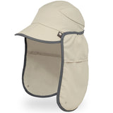 A Sunday Afternoons Sun Guide Cap with UPF50+ protection in a stylish white with grey trim.