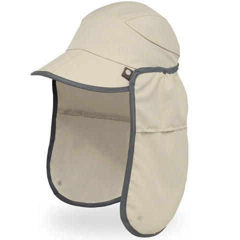 A Sunday Afternoons Sun Guide Cap with UPF50+ protection in a stylish white with grey trim.