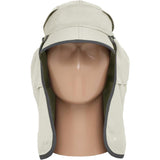 A mannequin head with a Sunday Afternoons Sun Guide Cap on it, providing protection with UPF50+ rating.