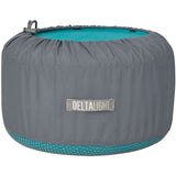 A gray and teal Sea to Summit DeltaLight Camp Set 4.4 branded lampshade cover displayed on a white background.
