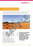 A person navigates the Australian bush on a dry dirt path under a clear sky; text and graphics overlay promote "How to Navigate (3rd edition) - Caro Ryan" by Caro Ryan.