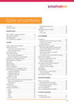 Table of contents from "How to Navigate (3rd edition)" by Caro Ryan lists sections and pages on traditional map and compass navigation skills for bush navigation in Australia.