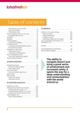Page from "How to Navigate (3rd edition)" by Caro Ryan, featuring the table of contents with section titles, page numbers, and a quote on the value of traditional map and compass navigation skills on the right.