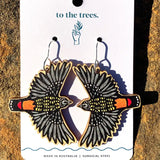 To The Trees Flying Spotted Pardalote Earrings