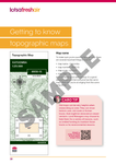 A sample topographic map of Katoomba is featured with tips on bush navigation in Australia and track info, as described in How to Navigate (3rd edition) by Caro Ryan. The map also includes guidance on map names and traditional navigation skills.