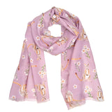 Pixie Nut & Co. Australian Wildlife Silk/Cotton Scarf