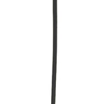 The Edelrid PES Accessory Cord, in black, is displayed vertically on a white background and is sold by the metre for easy customization.