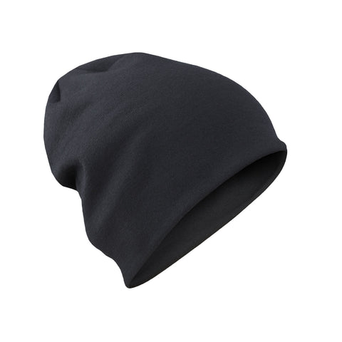 A Wilderness Wear 300 2 Layer Beanie, crafted from 100% Tassie Merino, displayed against a white background.