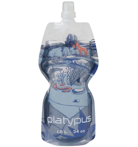 Platypus 1 Litre Soft Bottle with Push Cap