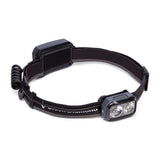 The Black Diamond Onsight 375 Headlamp, designed by Black Diamond, features dual LED lights and an adjustable elastic band with a convenient battery pack at the back. Perfect for climbers, it offers a dual-beam configuration and is waterproof for all-weather use.