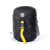 Here’s a rewrite of the sentence using the given product data:

A compact, black compression sack with a yellow strap and buckle, featuring a "Mont" logo on the top front. Ideal for your Mont Brindabella 700 Sleeping Bag, this durable sack utilizes Hydronaute XT fabric to keep your gear protected in harsh conditions.