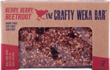 Introducing the "Crafty Weka Bar 75g" - a berry-infused treat designed for sustanined energy during outdoor adventures. This Crafty Weka bar is the perfect choice for outdoor snacks, offering.