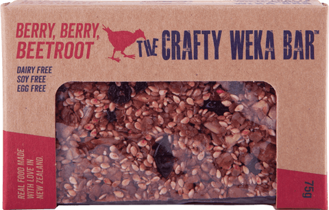 Introducing the "Crafty Weka Bar 75g" - a berry-infused treat designed for sustanined energy during outdoor adventures. This Crafty Weka bar is the perfect choice for outdoor snacks, offering.
