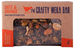 The Crafty Weka Bar 75g, made by the brand Crafty Weka, is an outdoor snack that provides sustained energy. It comes in a box.