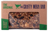 The Crafty Weka 75g Bar is a bar that offers sustained energy snacks for outdoor enthusiasts.