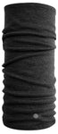 A black Headsox 100% Australian Merino Wool neck gaiter on a white background.
