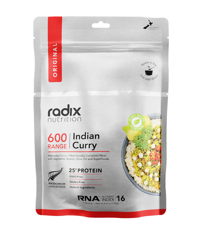 Radx nutrition Radix Original 600kCal Meals enhances nutrient values and offers a convenient ready-made meal solution.