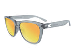 Knockaround Premium Sport Sunglasses with orange mirrored lenses from the sport collection, featuring polarized lenses for added protection.