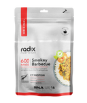 Package of Radix Original 600kCal Meals by Radix featuring freeze-dried ingredients and a green "27g protein" label.
