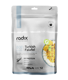 Turkish falafel with Radix Ultra 800kCal Meals for higher energy density.