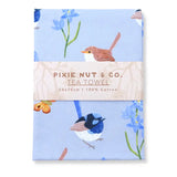 Pixie Nut & Co  Fairy Wren Australian Tea Towel
