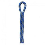 A length of Edelrid PES Accessory Cord, a high-quality blue and white rope by Edelrid, folded into a single loop with two parallel ends pointing downward—priced per metre.