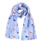 Pixie Nut & Co. Australian Wildlife Silk/Cotton Scarf