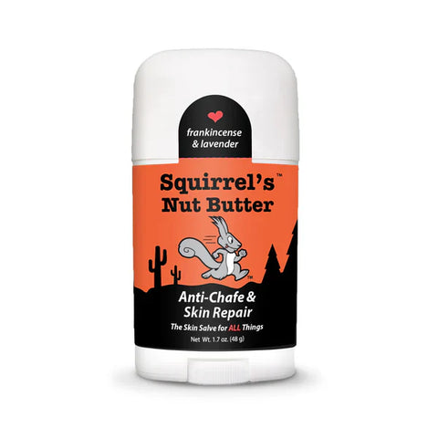 Squirrel's Nut Butter Anti-Chafe & Skin Repair 48g Stick w/ Frankincense & Lavender