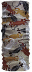 A close-up of a Headsox Australian Indigenous Art bandana.