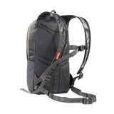 A lightweight Tatonka Baix 10 backpack with straps on the back.