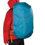 A person carrying a lightweight Sea to Summit Nylon Pack Cover 70D backpack made of durable 70D nylon.