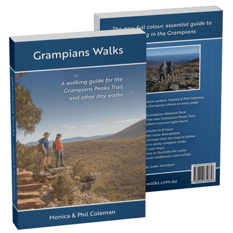 The Monica and Phil Coleman guidebook cover for Grampians Walks and GPT Guidebook.