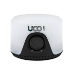 Compact UCO Sprout lantern & magnetic cord combo featuring Moonlight Mode, with a white top, black base, and the UCO logo prominently displayed.